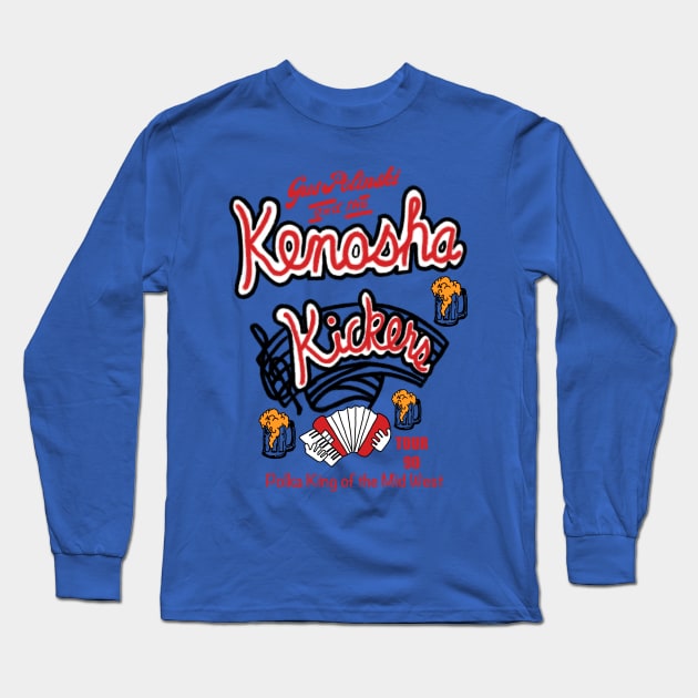 Kenosha Kickers the Polka King Long Sleeve T-Shirt by Azalmawah